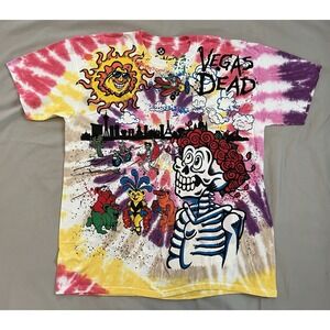 Vegas Dead Liquid Blue T Shirt Gonzo Sphere‎ & Loving Tye Dye 1st Print 2025 XL